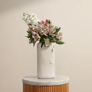 Rosy Clouds Flower Vase