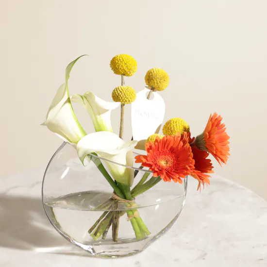Sunlit Harmony Flowers Vase