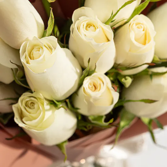 Endless Purity Roses Bouquet