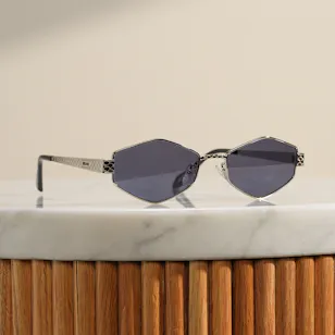Just Cavalli Full Rim Geometric Silver Unisex Sunglasses Just Cavalli Full Rim Geometric Silver Unisex Sunglasses