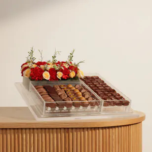 Abucci Lavish Chocolate Tray | Classic Flowers
