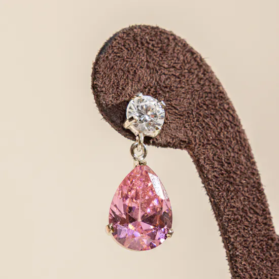 Hrh Sovereign Pink Drops Earrings