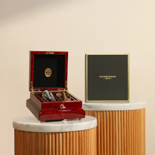 Saad Bashammakh Wooden Burgundy Box Set Saad Bashammakh Wooden Burgundy Box Set