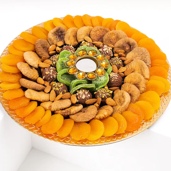 Assorted dried fruits arrangement by NJD