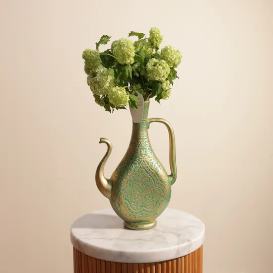 Green Snowball | Green Golden Vase
