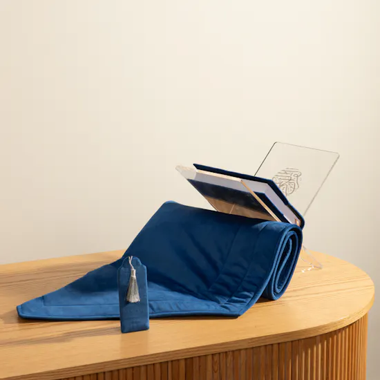 Glossy Touch Ramadan Blue Praying Set