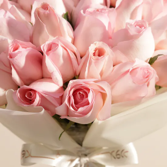 Pure Affection Pink Rose Bouquet