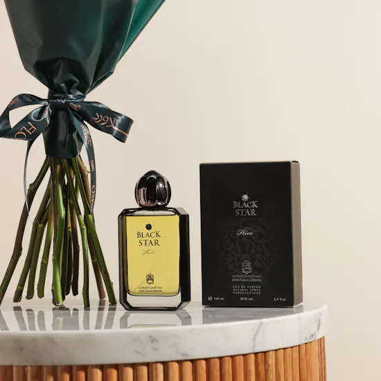Abdul Samad Al Qurashi Black Star EDP Men Perfume | Rose Bouquet
