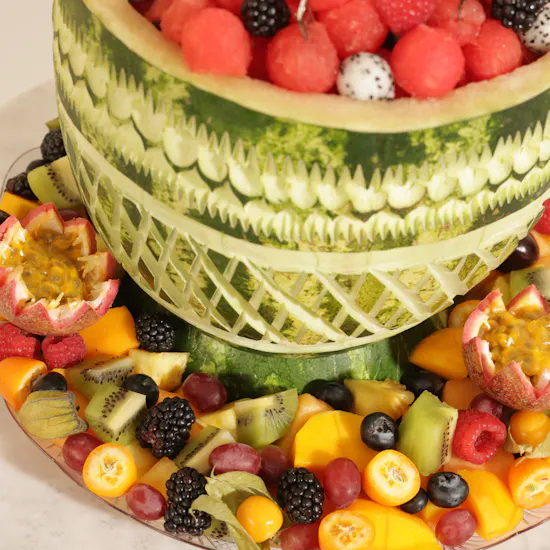 Fresh Pickes Royal Melon Centerpiece