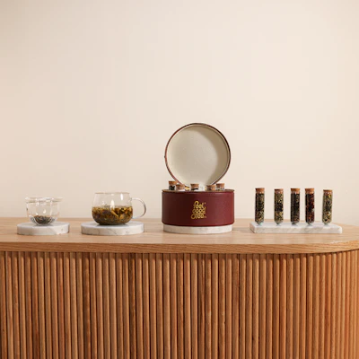 Feel Good Tea Leather Burgundy Bag Feel Good Tea Leather Burgundy Bag