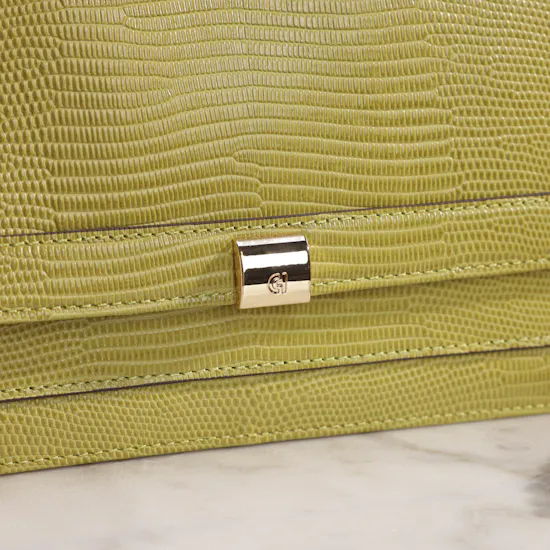 Cole Haan Light Green Daniella Chain Shoulder Bag