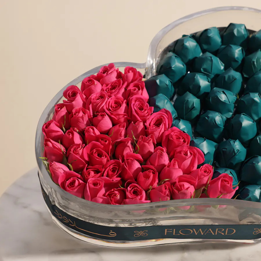 Floward Chocolate and Baby Rose A Heart to Remember 4