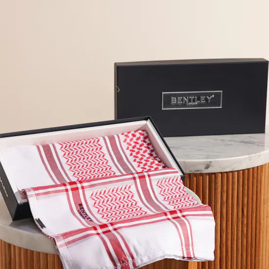 Bentley Red Classic Shemagh | Size 55
