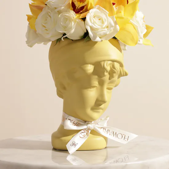 Golden Muse Flower Vase