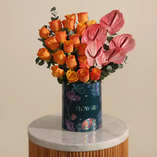 New Year's Sunrise Flower Box