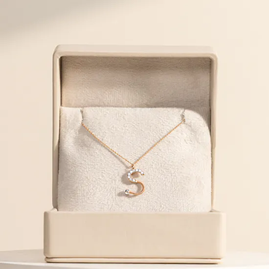 Siran by Iram Diamond Letter S Necklace