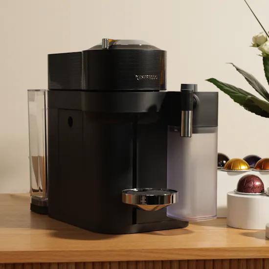 Nespresso Vertuo Lattissima Black Coffee Machine | Petals & Dreams Vase