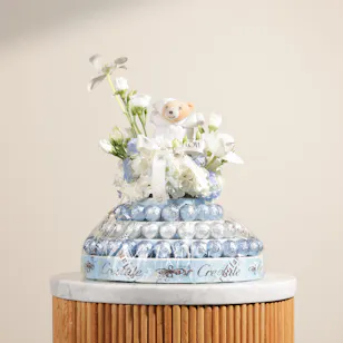 Creolate Baby Boy Small Praline Tower | White Whispers Flowers 