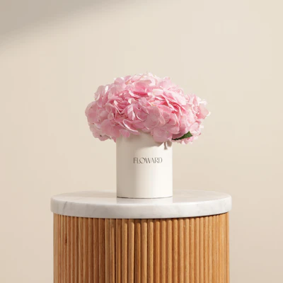 Heartful Pink Hydrangea Box | 6 Flowers Heartful Pink Hydrangea Box | 6 Flowers