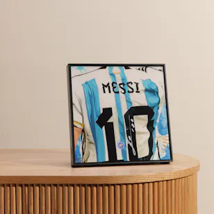 Messi Signed Art Piece Exclusively Designed By The Renowned Artist Keetatat Sitthiket