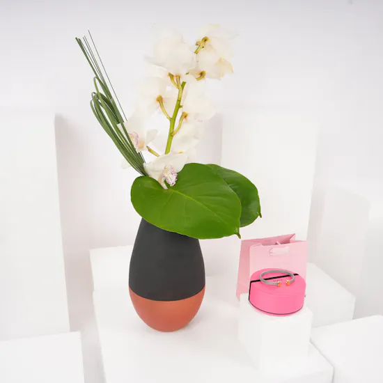 Tous Mesh Gold & Steel Bangle | Cymbidium Vase
