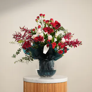 Blush and Flame Flowers Vase 