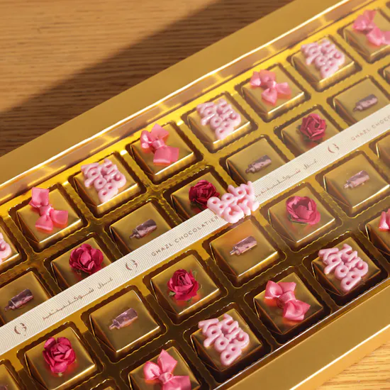 Ghazl Chocolatier It's a Girl Chocolates Box