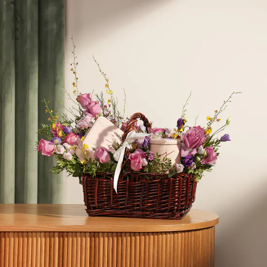 J's Bakery Chocolate Clusters Basket | Flowers
