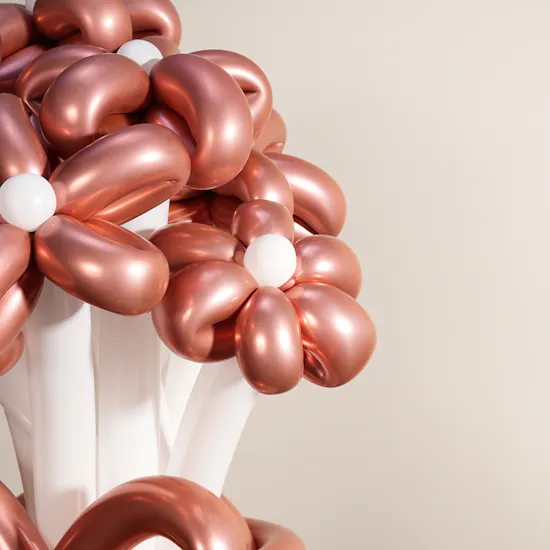 Rose Gold Balloons Vase