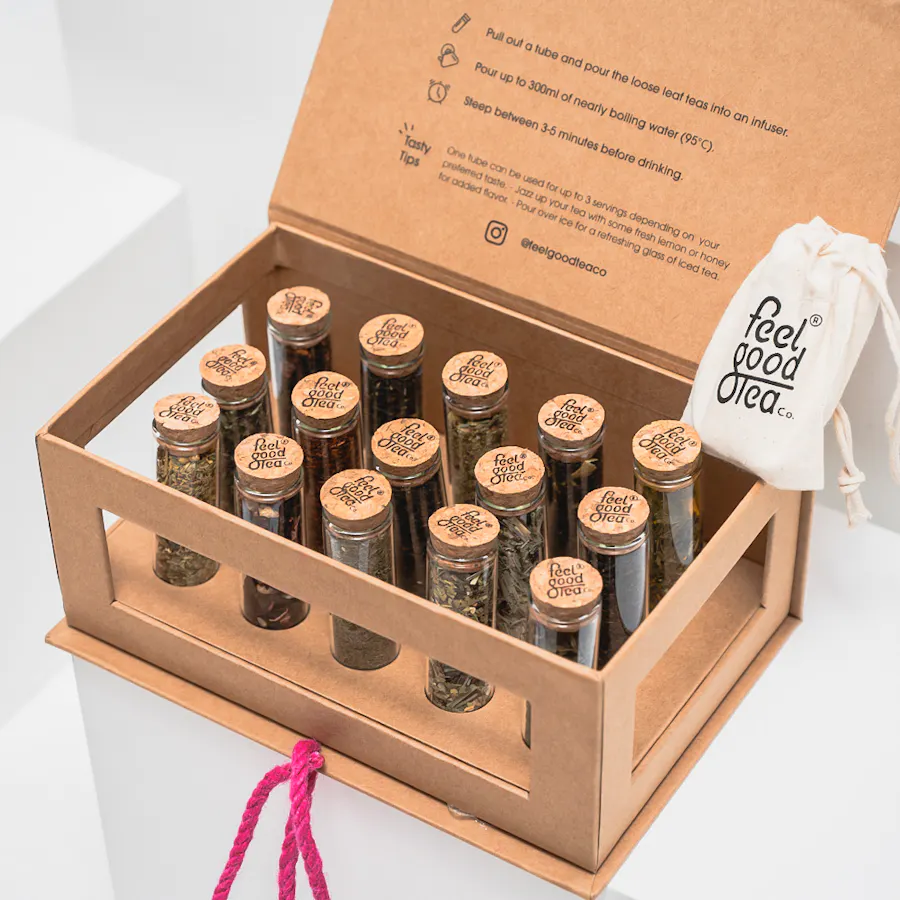 Feel Good Tea Original Discovery Box | Blooming Delight Vase 4