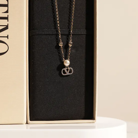 Valentino Garavani Gold-Tone VLogo Signature Necklace