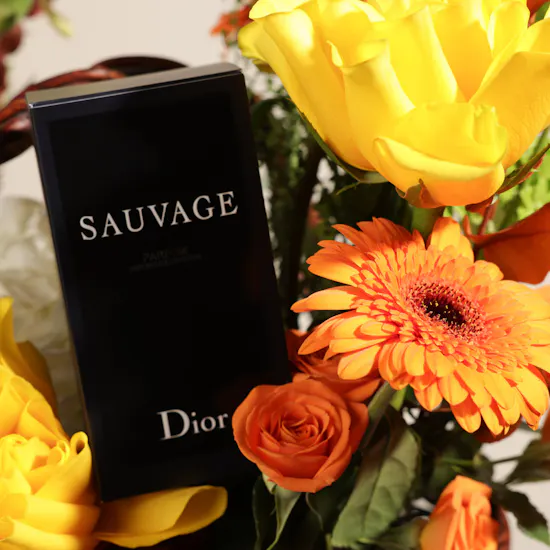 Dior Sauvage Parfum for Men | Sunshine of Life Flower Basket
