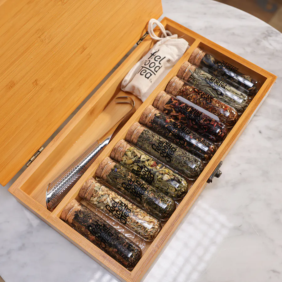 Feel Good Tea Wooden Box  3