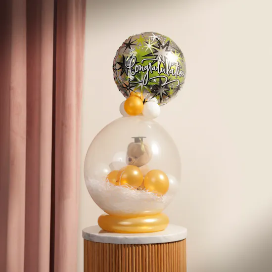 Balloonizer Graduation Design with Teddy Bear