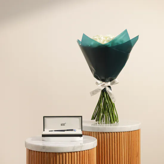 MontBlanc StarWalker Doué Ballpoint Pen | Roses Harmony Bouquet