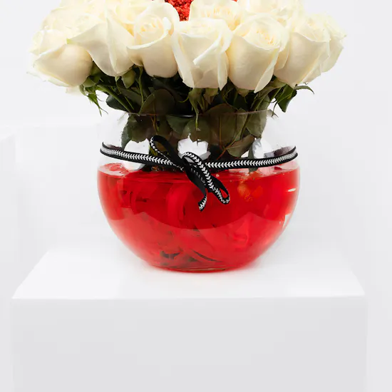 Infinity Love | Glass Vase