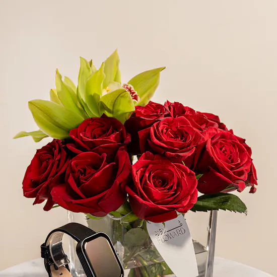 Titan Mirage Black Smart Watch | Roses Vase