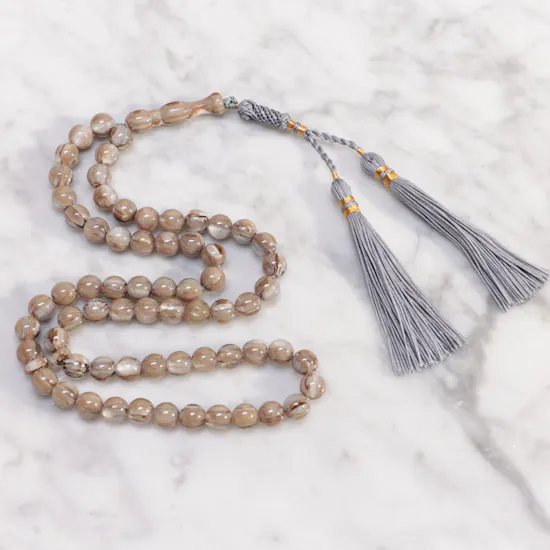 Royal Palace Majun Amber Powder Poland Misbaha | 66 Beads