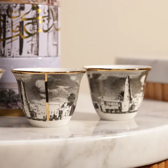 Artfeena Ceramic Cups Set | Stunning Flowers
