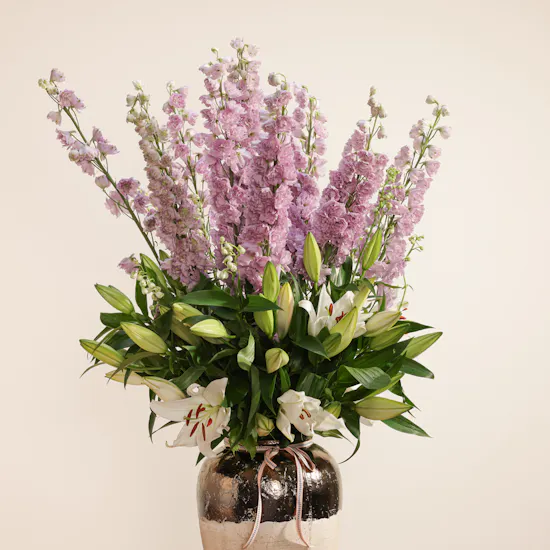 Lily & Delphinium Whisper Vase