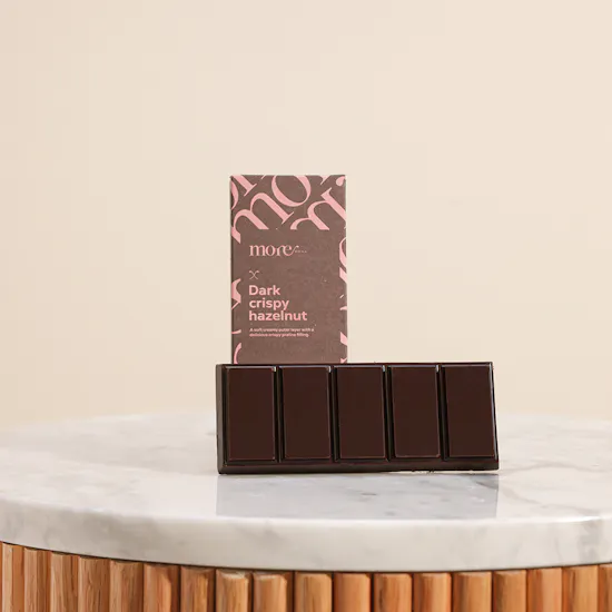 More Small Bar Dark Crispy Hazelnut Chocolate | 75 g