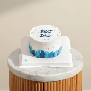 Sweet Sensation Best Dad Blue Palette Knife Cake