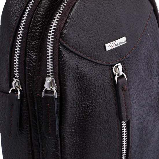 Reform Brown Small Side Bag | Men