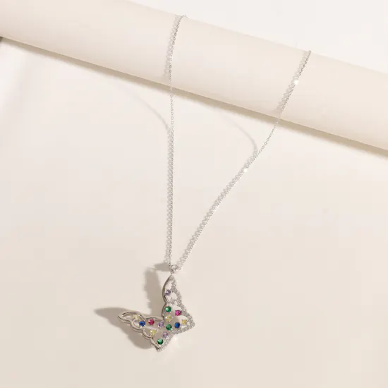 Floward Colorful Butterfly Necklace