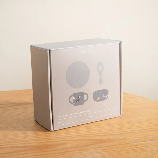 Peek A Boo Liewood Vivi Silicone Arctic Sea Tableware Set