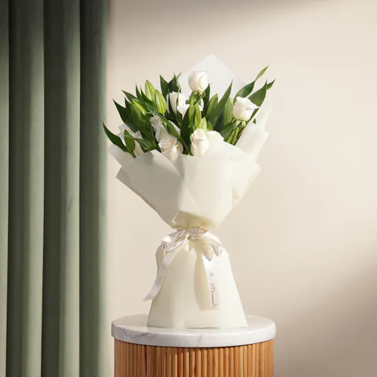 Blissful White | White Wrap