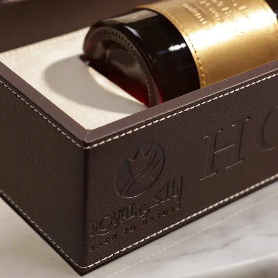 Al Malaky Royal Emirates Sidr Honey Leather Box