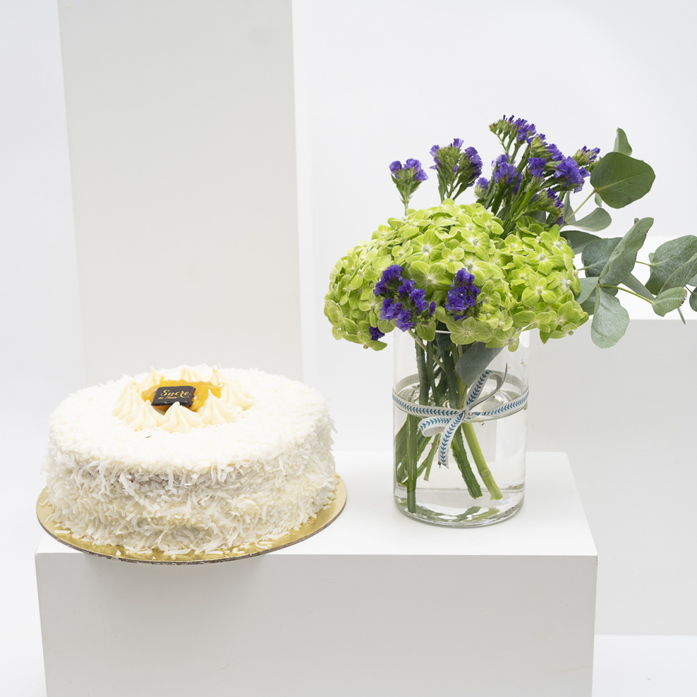 كيك جوز الهند والمانجو من سكر الندى | هيدرانجيا