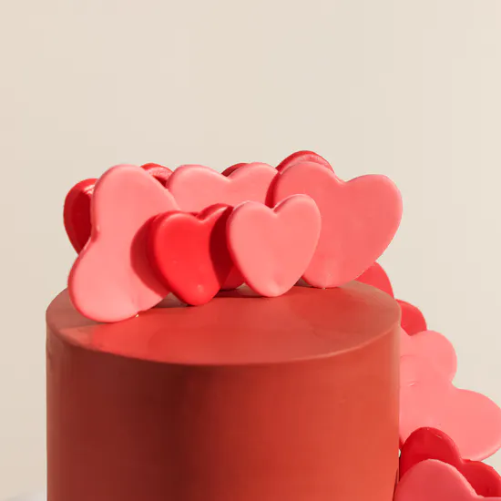 Cle Bakery Red Hearts Cake