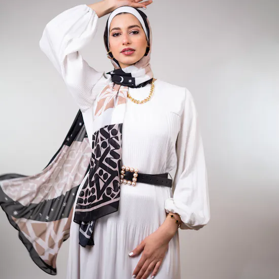 Emma Layal Scarf | Rose Revival Bouquet